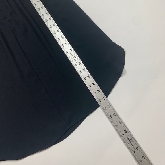 Loft XS Black Ruffle Sleeve Blouse Button Detail - Picture 4 of 6